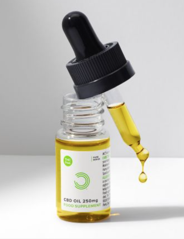 Bulk powders CBD oil dropper