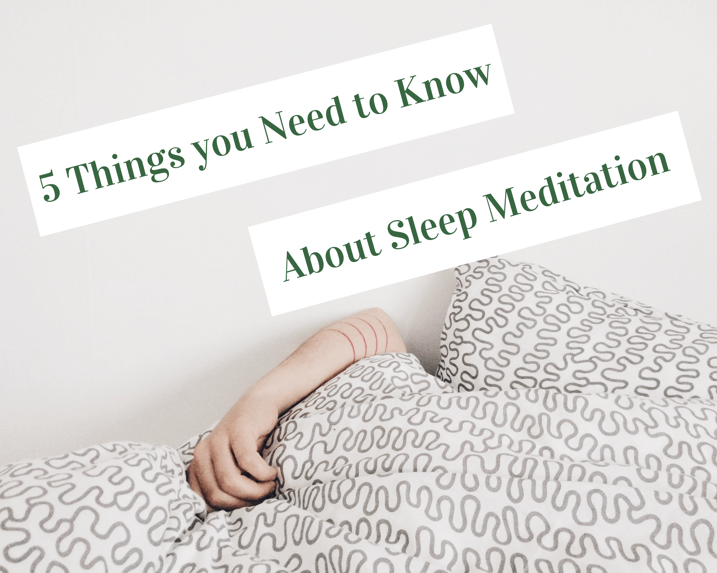 5 things you need to know about sleep meditation