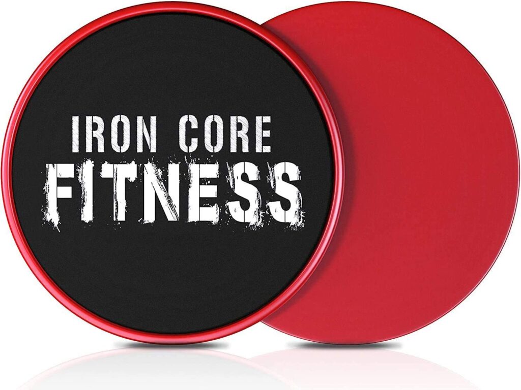 Iron core fitness red core sliders