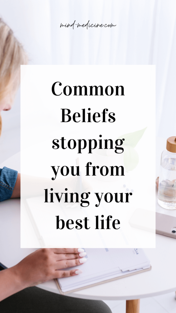 common beliefs stopping you from living your best life pin image